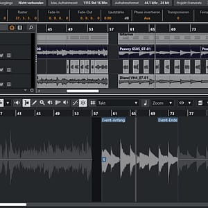 Editing - Einzelsong / Mastersong EP/Album