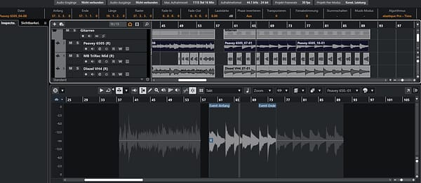 Editing - Einzelsong / Mastersong EP/Album